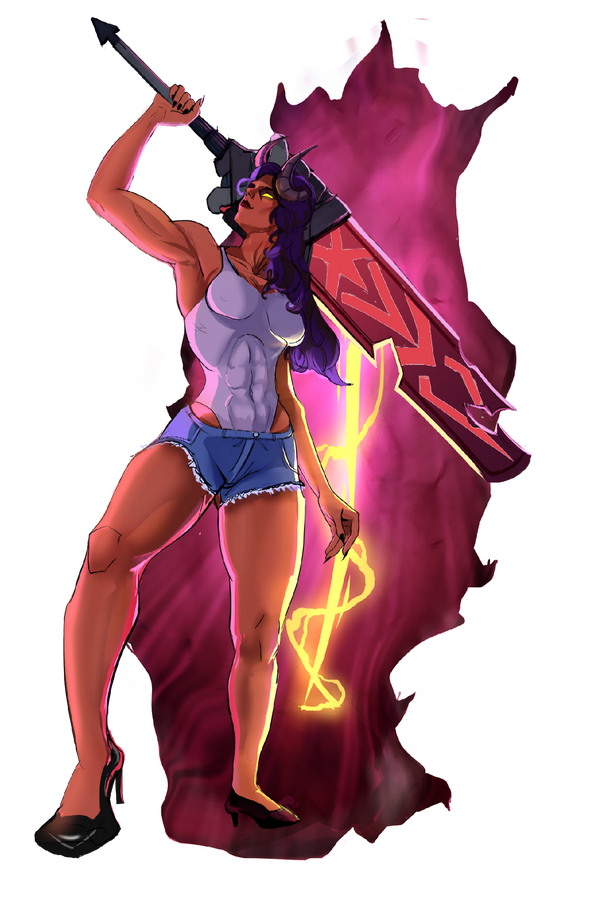 Malevola illustration from dispatch game by drawnra